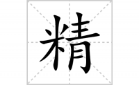 精的笔顺笔画怎么写-汉字精的拼音、部首及成语