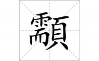 顬的笔顺笔画怎么写-汉字顬的拼音、部首及成语