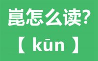 崑怎么读_汉字崑的拼音怎么读_崑的意思是什么？?