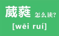 葳蕤怎么读_汉字葳蕤的拼音是什么