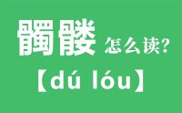 髑髅怎么读_汉字髑髅的拼音怎么读_髑髅的意思是什么？