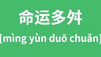 命运多舛怎么读_汉字命途多舛的意思是什么？