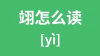 翊怎么读_汉字翊的拼音怎么读_翊字的意思是什么？