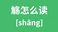 觞怎么读？汉字觞的拼音及意思是什么？